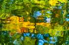 Water reflection, Furuichi Kofungun, water surrounding ancient burial mound, Habikino, Osaka, Japan Art Print